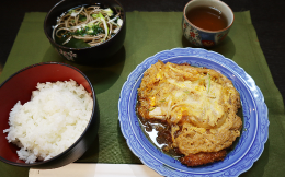 カツ玉定食